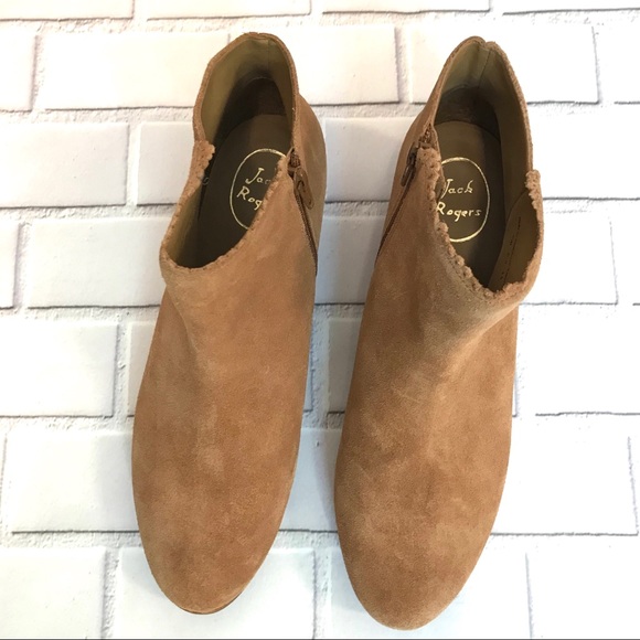 Jack Rogers Bailee Suede Ankle Booties Size 11 - Picture 2 of 6